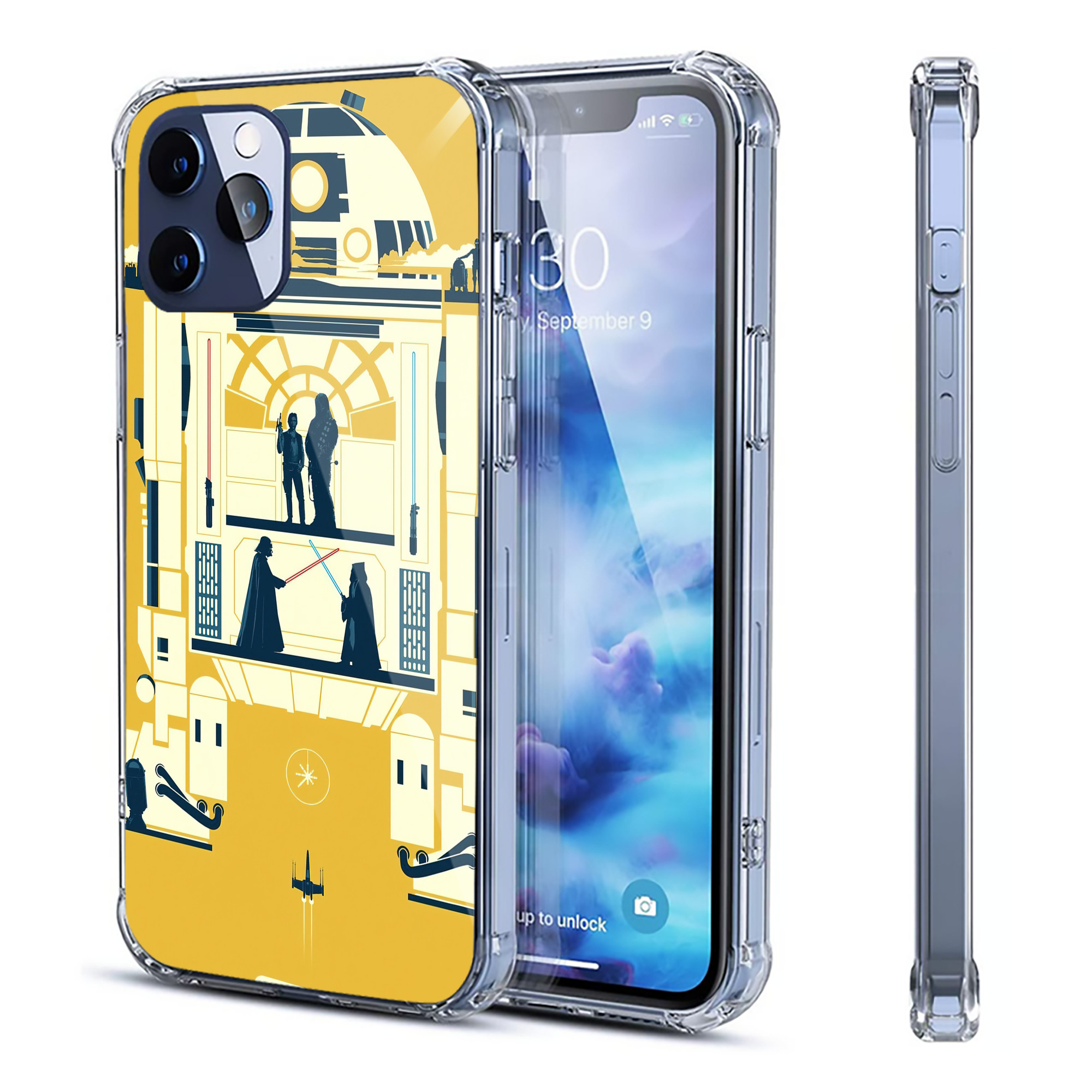 （画像用） スター・ウォーズ Star Wars 【iPhone 12シリーズ対応】透明スマホケース（クリアソフトケース）
